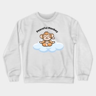 Peaceful Monkey Crewneck Sweatshirt